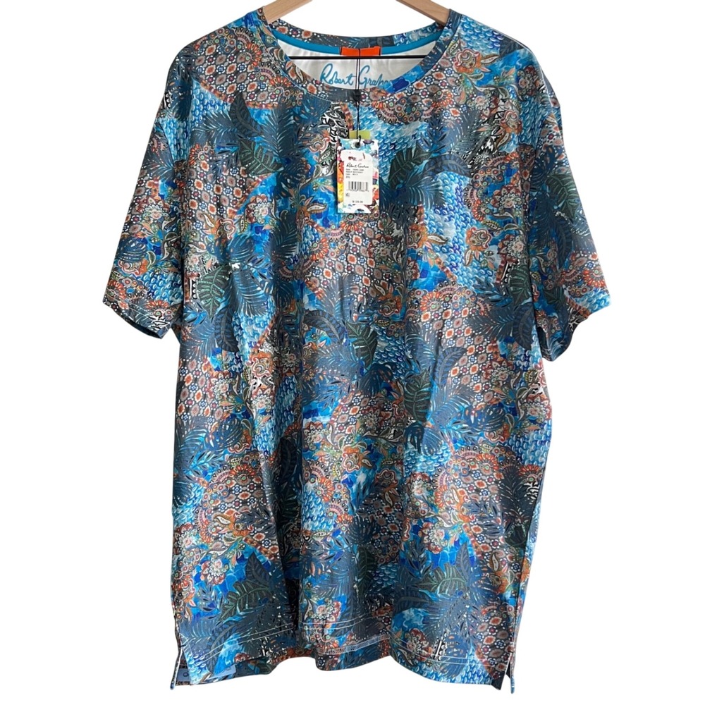 Robert Graham Tropic Camo Shirt Men's 3XL NWT Cotton Streetwear Retail $128